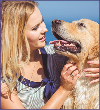 Woman and Dog in Westerville